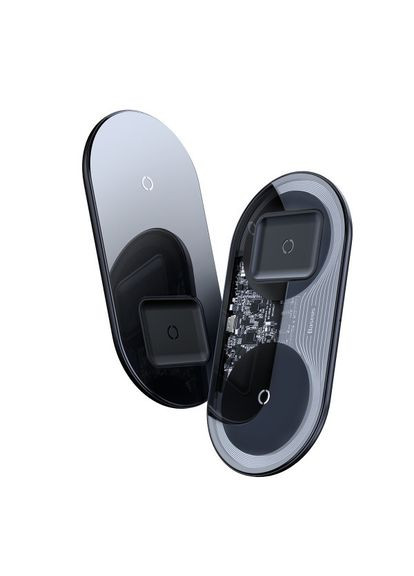 Бездротовий зарядний пристрій Simple 2 in 1 18 W для телефона та навушників (WXJK01) Baseus (279554065)
