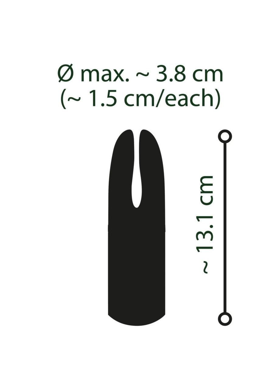 Вібратор кліторальний зелений Emerald Love Luxurious Split Tip Vibrator You2Toys (299386666)