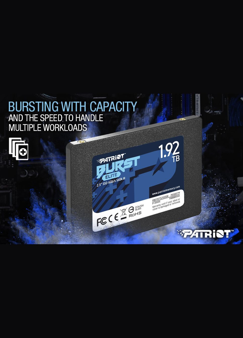 SSD накопичувач Burst Elite 240 GB 2.5" 7 mm SATA III Patriot (280877226)