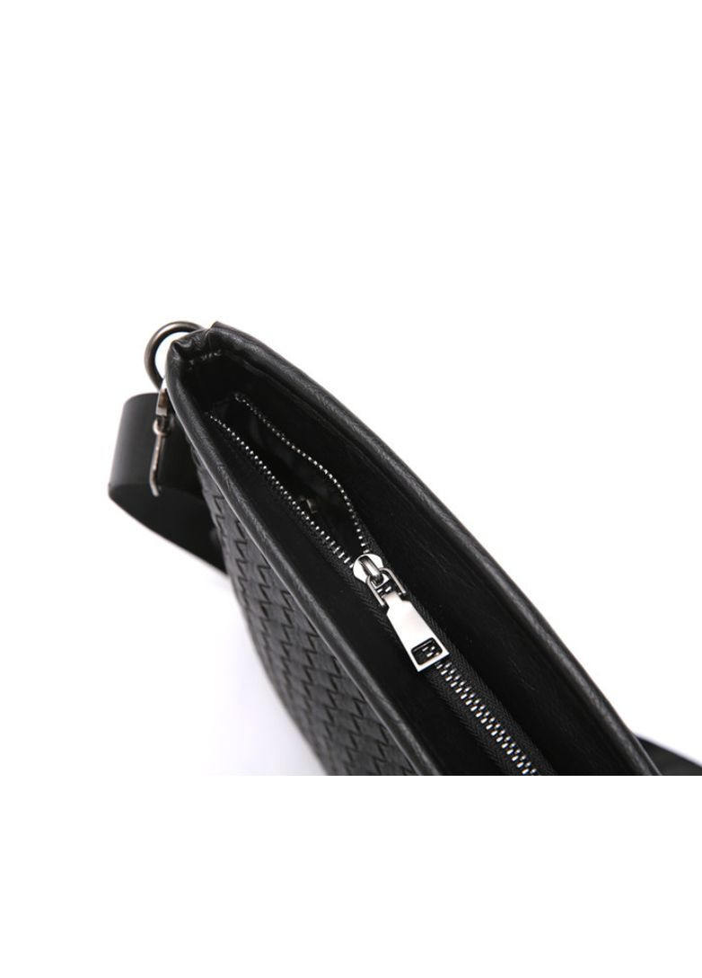 Чоловіча плетена сумка планшетка велика чорна екошкіра ProDobro (363221023)