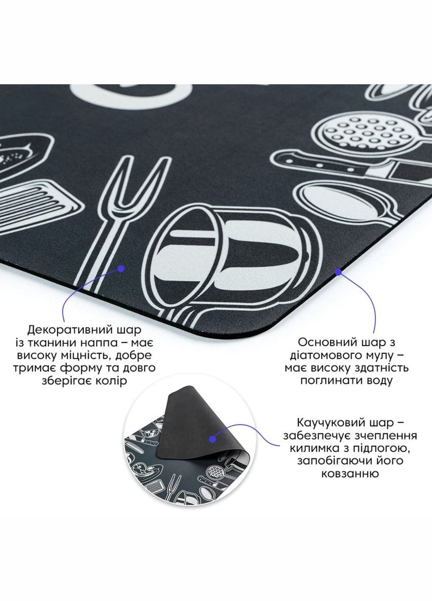 Вологопоглинаючий килимок 50*80CM*3MM (D) SW-00001888 Sticker Wall (315791418)