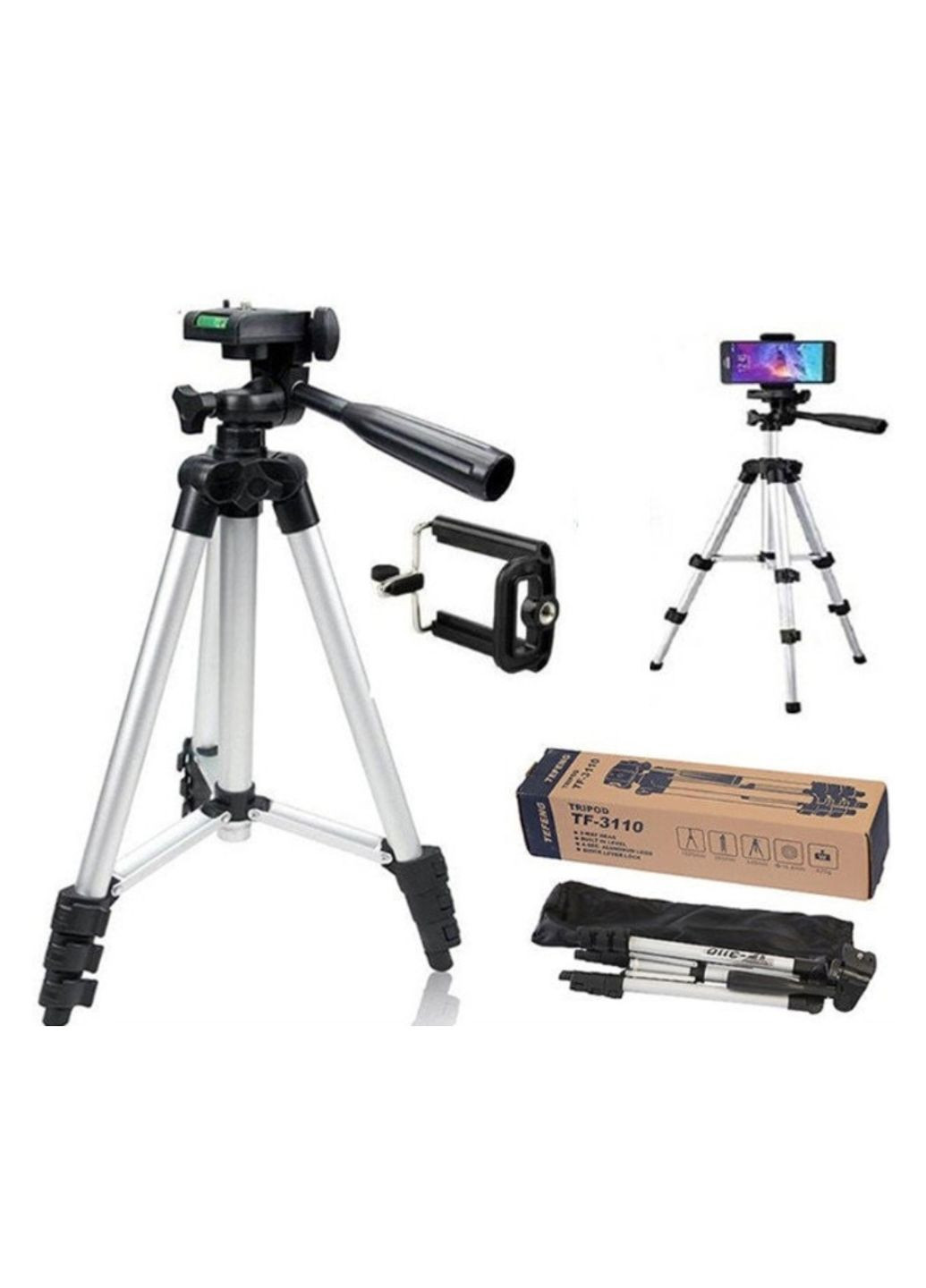 Штатив для камери Tripod 3110 + тримач для телефону 1020 мм No Brand (340458549)