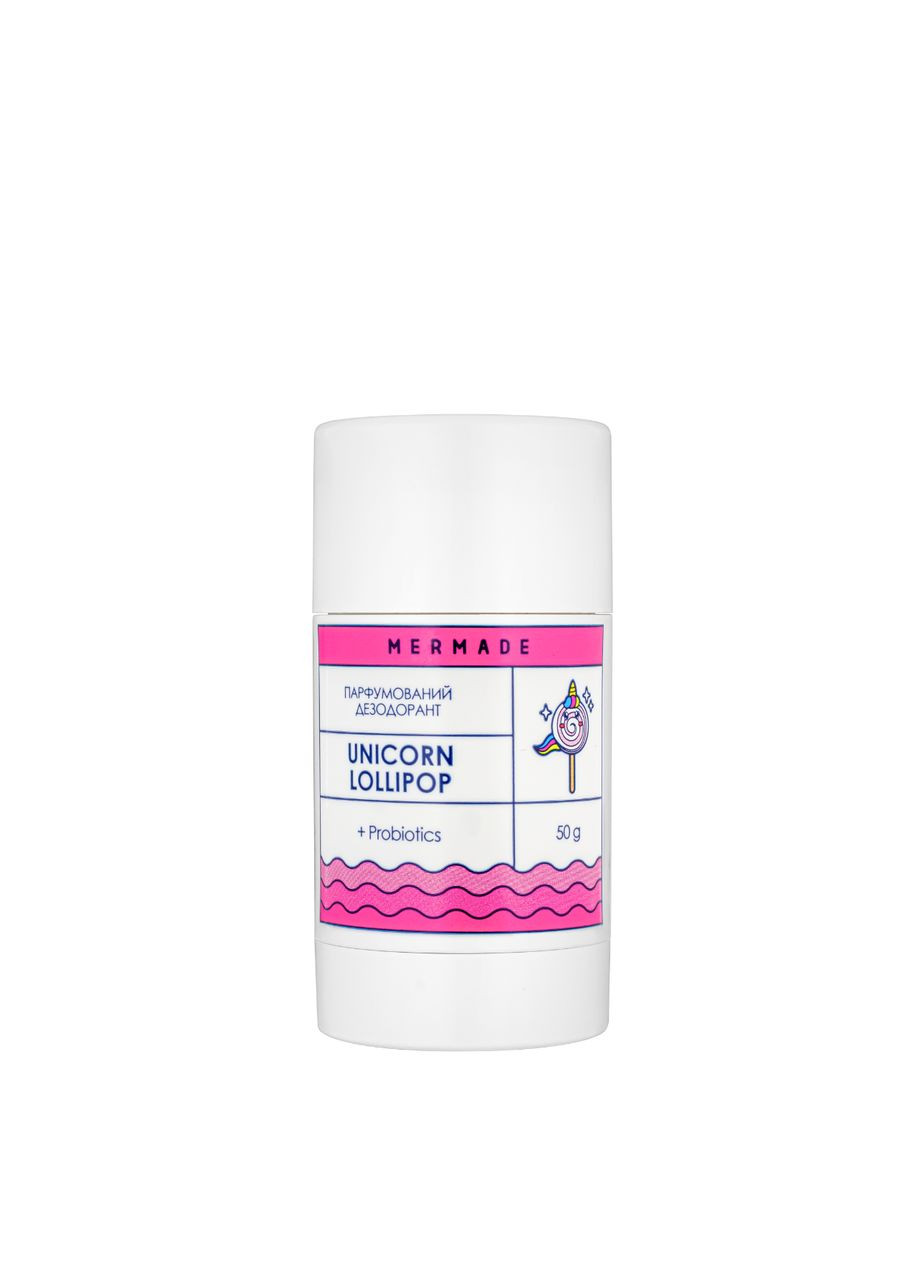 Дезодорант стык для тела Unicorn Lolipop женский с пробиотиками 50 мл MERMADE (303918695)