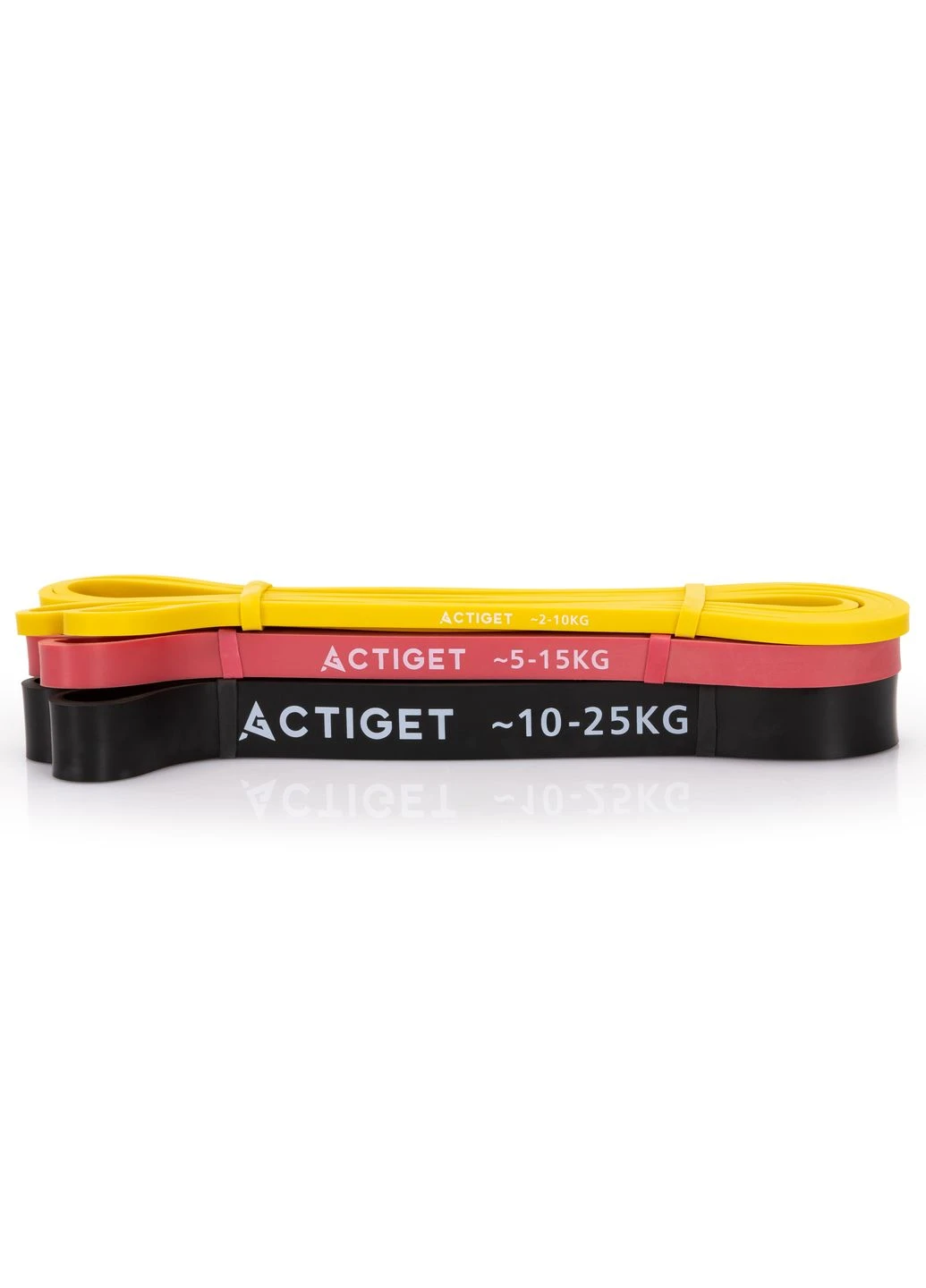 Еспандер-петля Power Band 2-25 кг (резина для фітнесу та спорту) набір 3 шт Actiget ACT0047 (402385327)