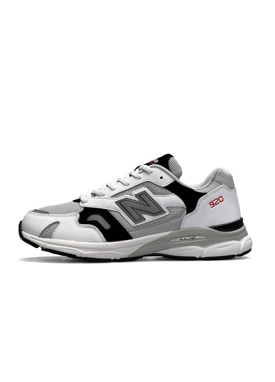 Білі Осінні кросівки чоловічі new balance white leather No Brand 920