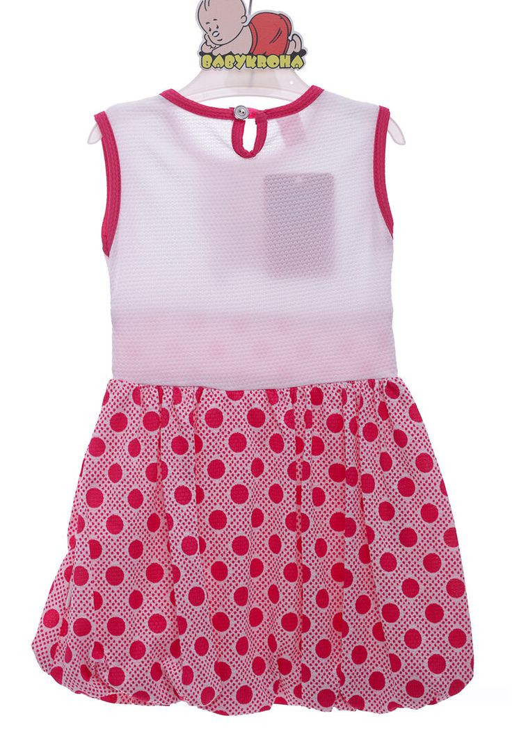 Розовое летнее платье с болеро трикотажное в розовый горошек 92 см (38355) BABYKROHA (323469713)