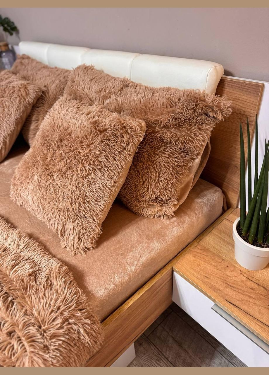 Постельное белье велюровое травка 4 наволочки Евро No Brand (308754487)