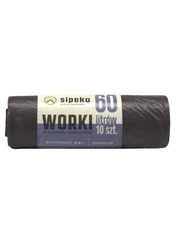Пакети для сміття LDPE 60 л 10 шт Sipeko (289134601)