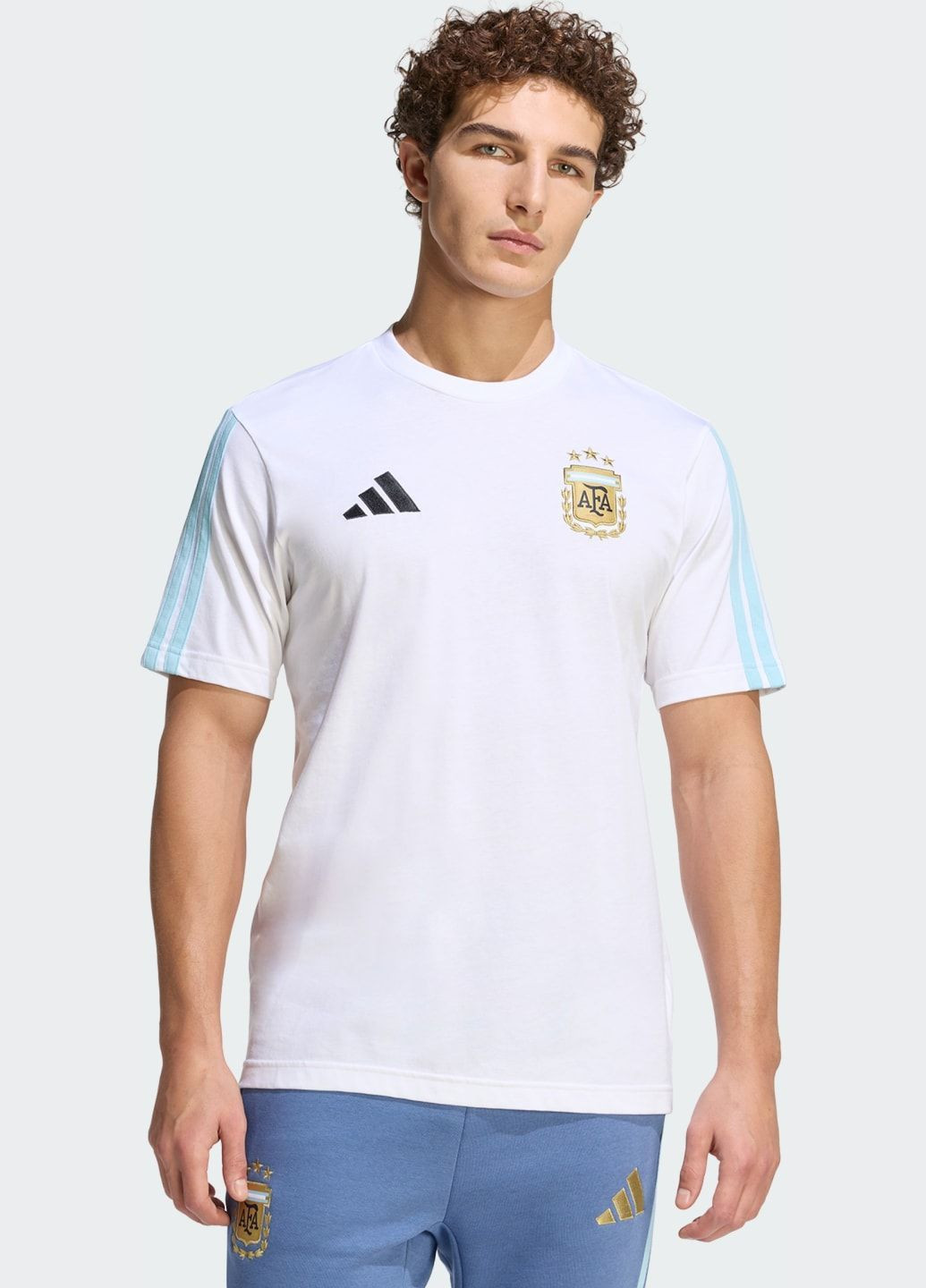 Біла футболка argentina dna adidas