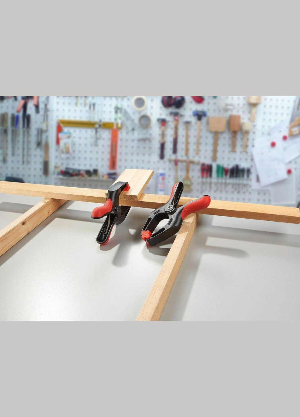 Набір пружинних затискачів струбцин для фіксації заготовок, 2 шт, затискач, струбцина Powerfix (365591392)