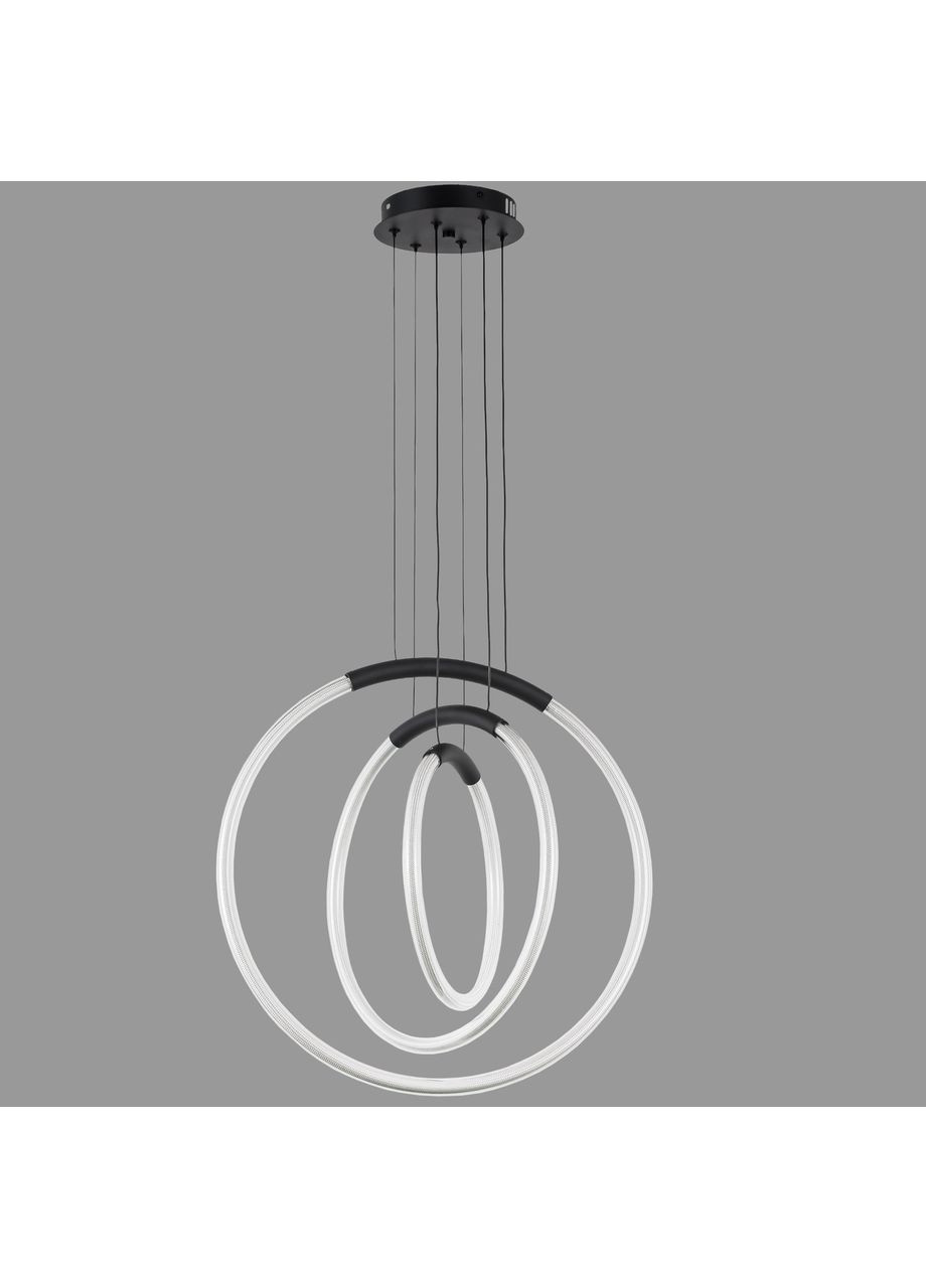 Подвесная led люстра 30W в черном цвете (81-2022 (300+400+500) BK) No Brand (370071909)