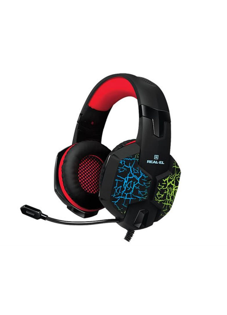 Гарнитура GDX-7750 Black/Red Real-El (370617227)