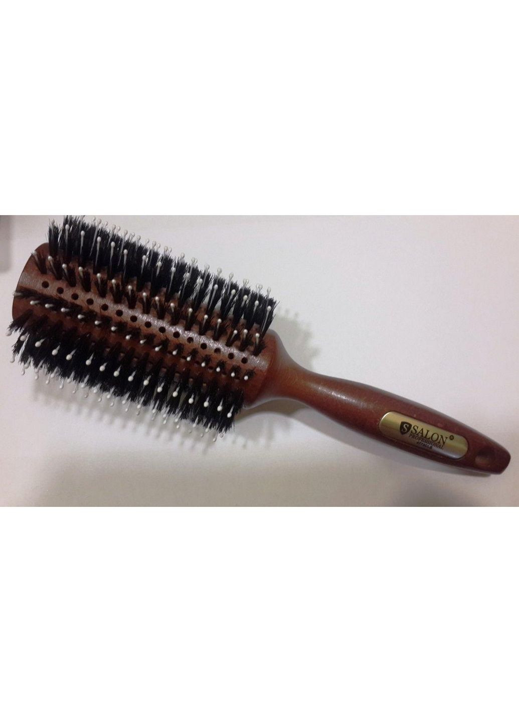 Дерев'яна щітка-брашинг для волосся велика кругла 4775 clb Salon (282581566)