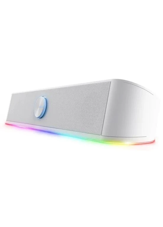 Акустическая система GXT 619 Thorne Саундбар, USB/AUX, RGB, белый Trust (387352725)