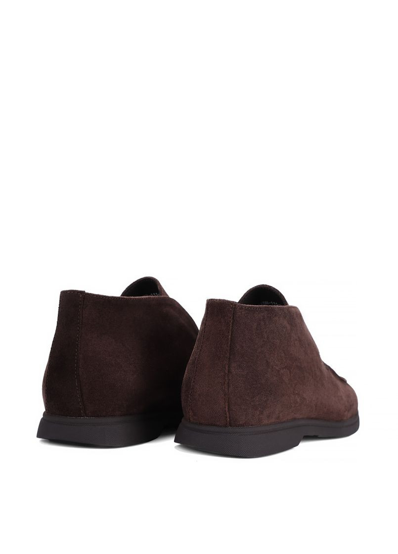 Коричневые осенние мужские ботинки 9361dh-111-774r коричневый замша Miguel Miratez