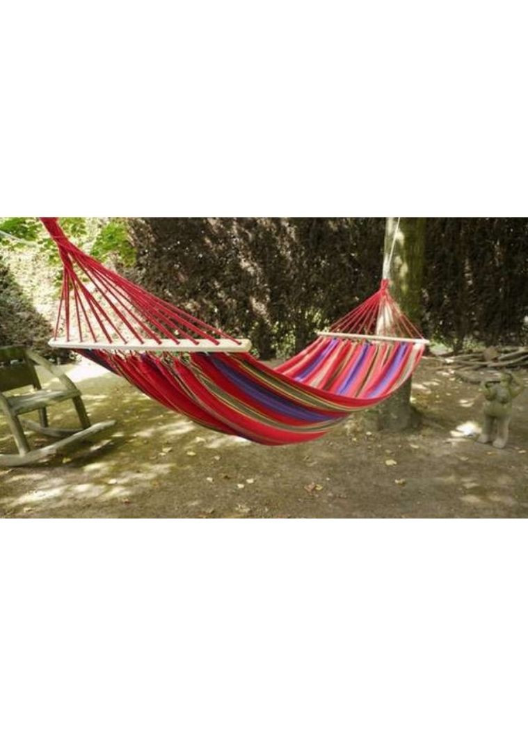 Гамак у гавайському стилі з поперечиною 200×80 см червоний (2104618619) No Brand (351363085)