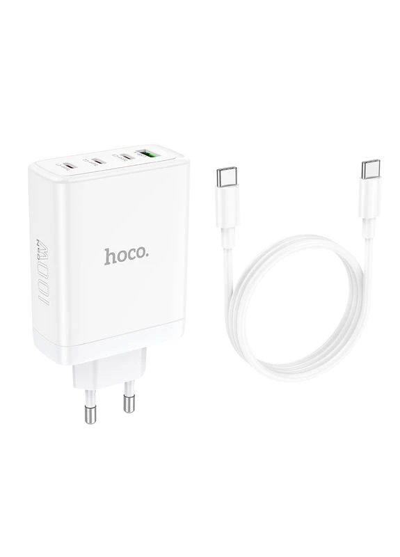 Зарядное устройство с быстрой зарядкой PD100W + кабель Type-C N31 |3Type-C/1USB, 100W/5A, PD/QC| Hoco (337351967)