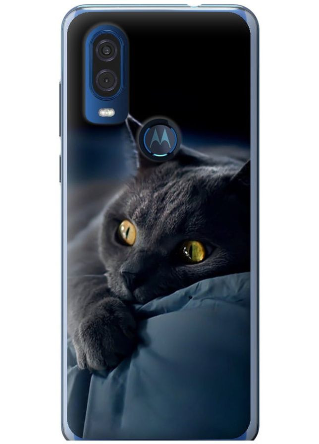 Силиконовый чехол 'Дымчатый кот' для Endorphone Motorola One Vision (265227551)