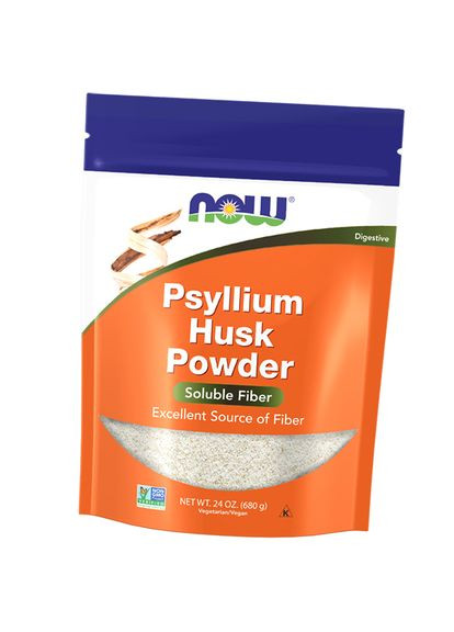 Подорожник з лушпиння насіння, Psyllium Husk Powder, 680г (69128021) Now Foods (322724029)