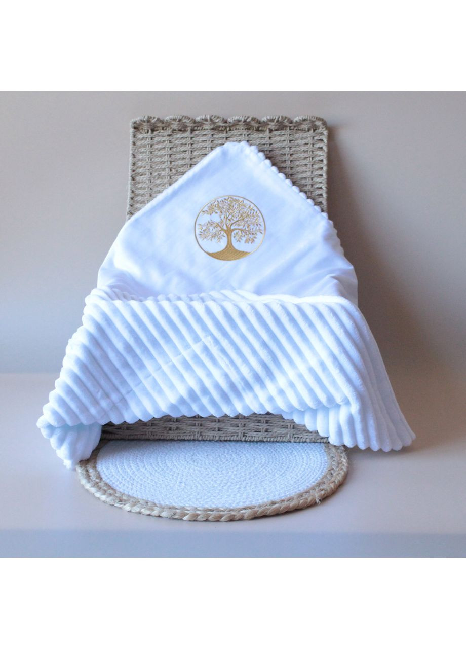 Крижма Дерево Життя мінкі-плед 80x90 см біла Boka (364122499)