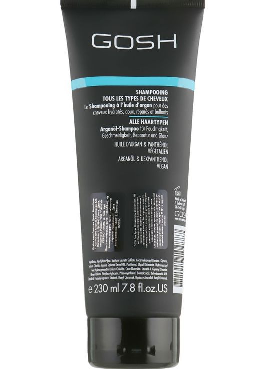 Шампунь для волосся з аргановою олією - Argan Oil Shampoo 450ml (167505-177805) GOSH (368884174)