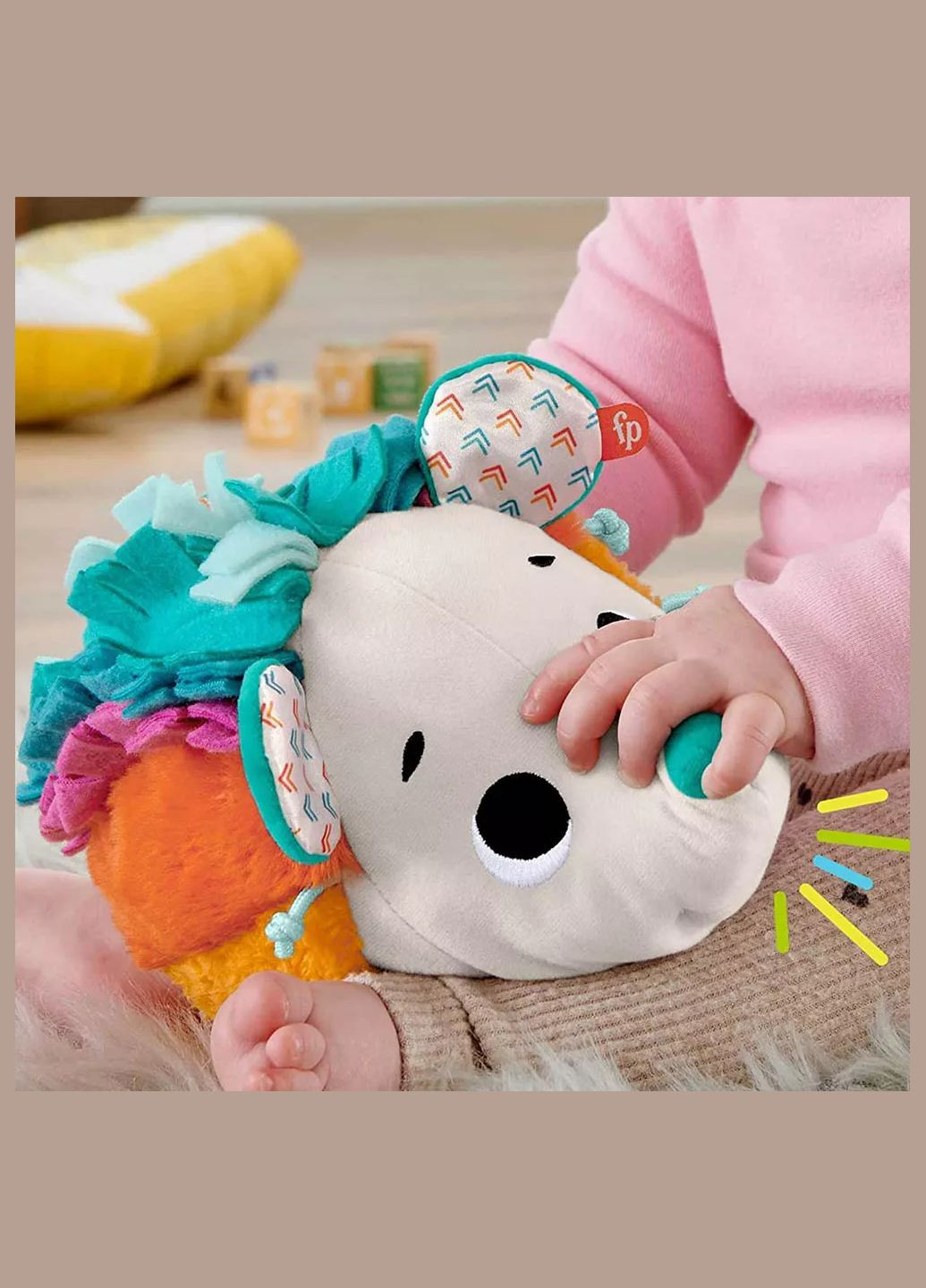 М'яка іграшка Fisher-Price Кольоровий їжачок (HBP42) Fisher Price (333252472)