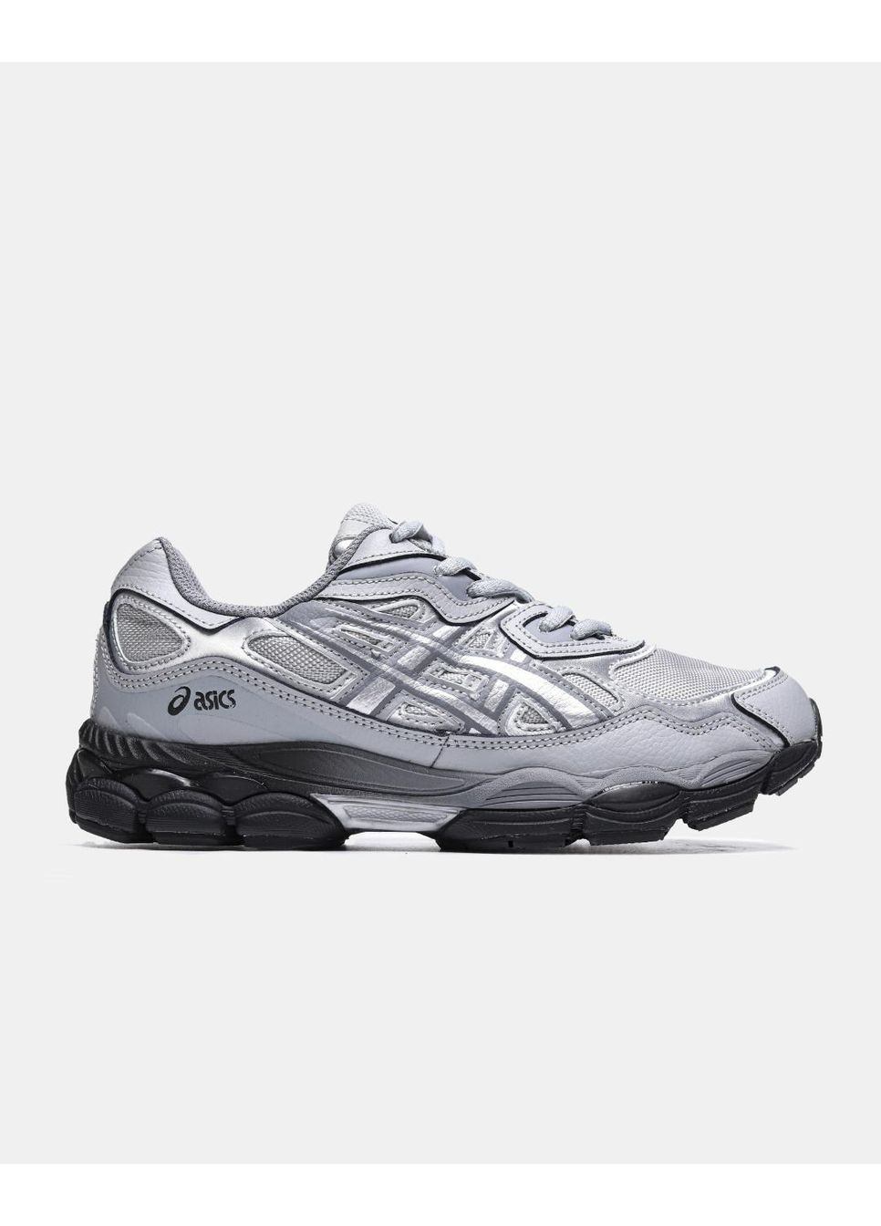 Сірі Осінні кросівки чоловічі asics gel nyc mid grey sheet rock асікс гель нюк No Brand