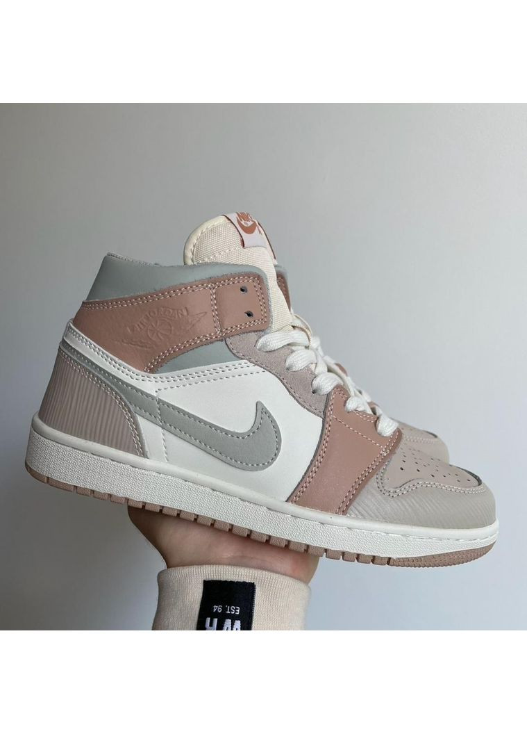 КРОСІВКИ ЖІНОЧІ NIKE AIR JORDAN 1 HIGH RETRO BEIGE НАЙК АІР ДЖОРДАН No Brand бежеві демісезони (368868084)