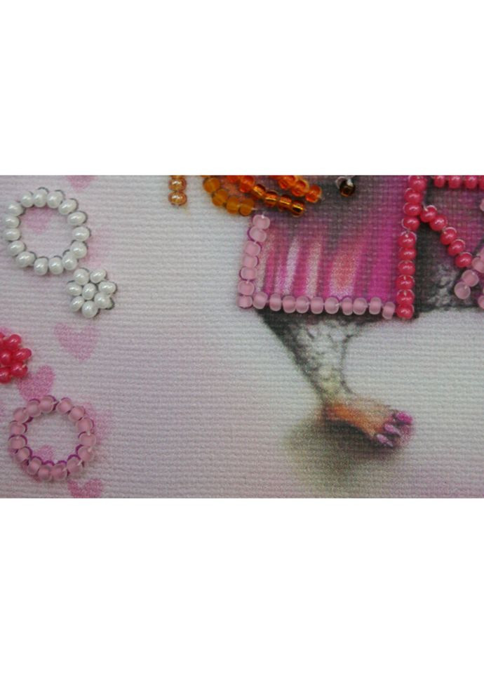 Набор для вышивки бисером "Сова с чашкой кофе" AM-104 15х15 см Abris Art (336331921)