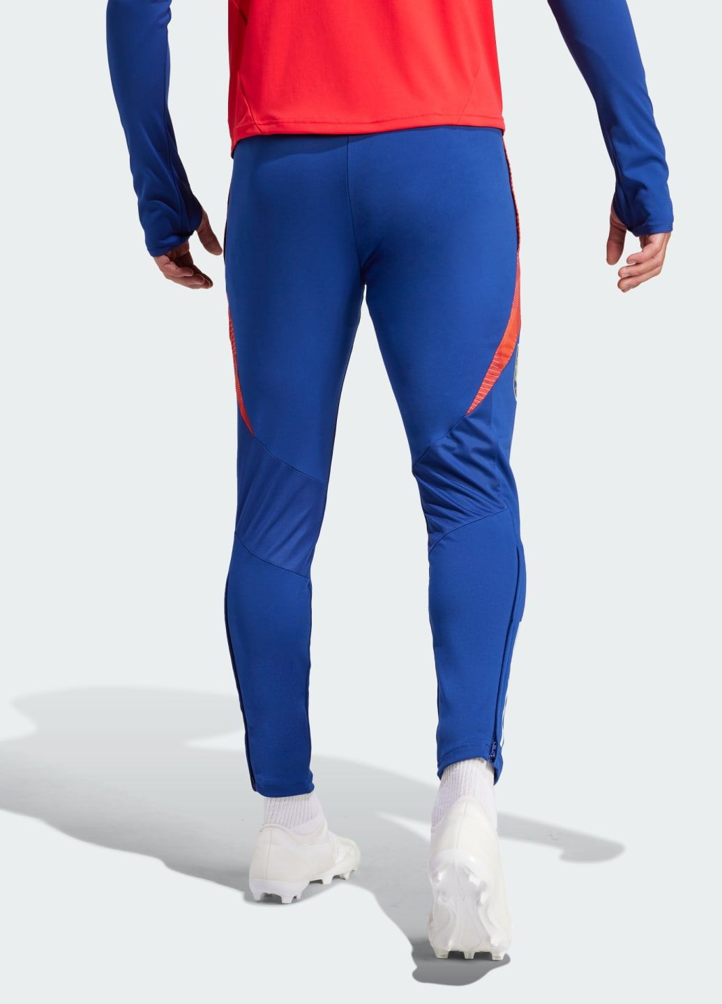 Синие спортивные демисезонные брюки adidas