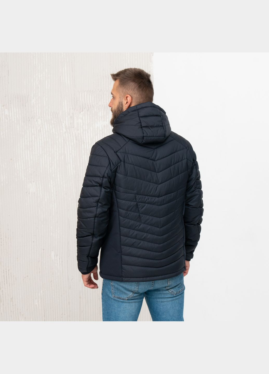 Синяя демисезонная демисезонная мужская куртка большого размера SK