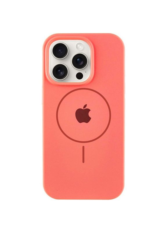 Чехол Silicone Case Full Protective (AA) с MagSafe для Apple iPhone 16 (6.1") Оранжевый Epik (372972493)