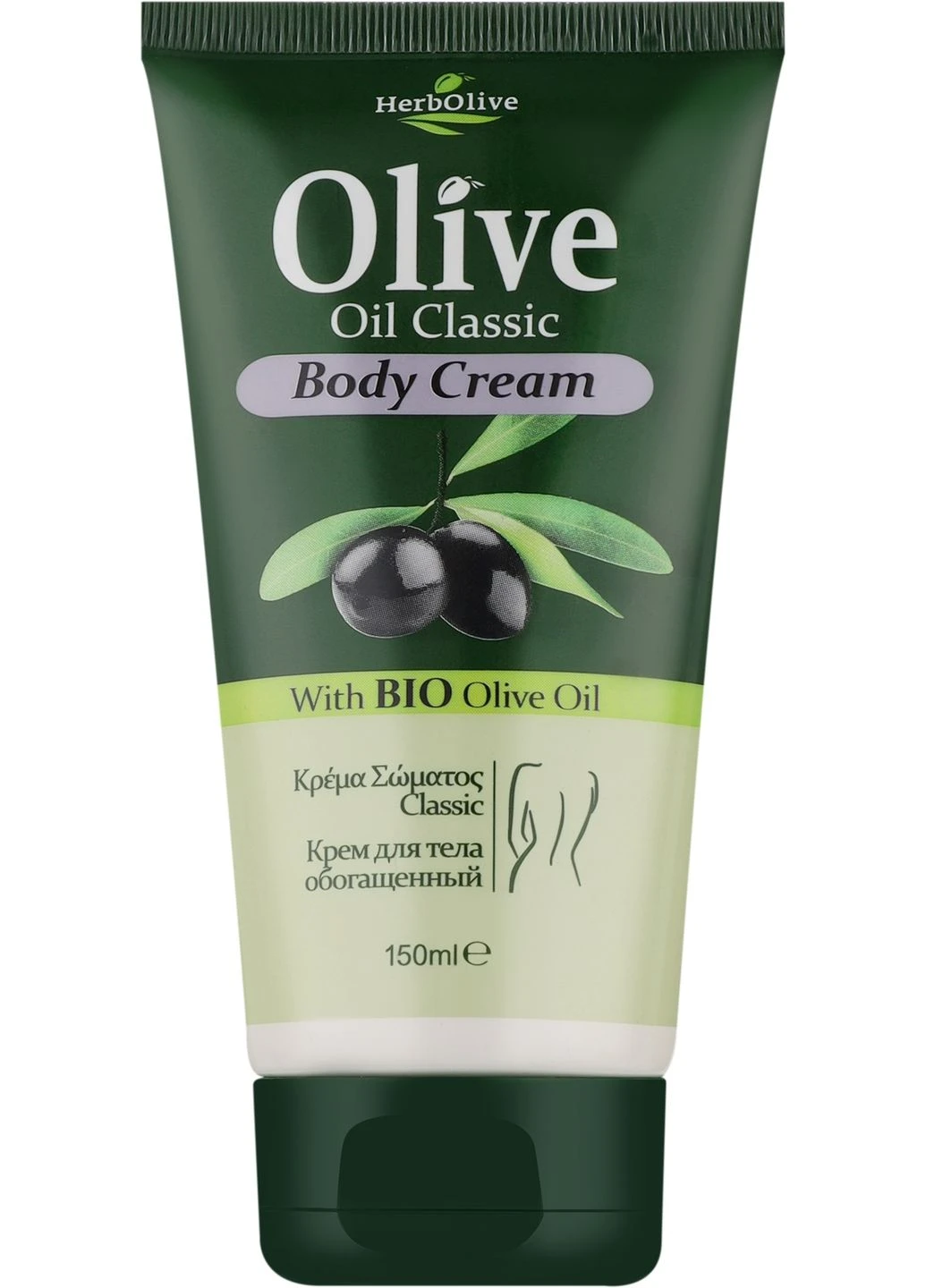 Крем для тіла класичний HerbOlive Oil Classic Body Cream 150ml (1239062-31107738) Madis (368666555)