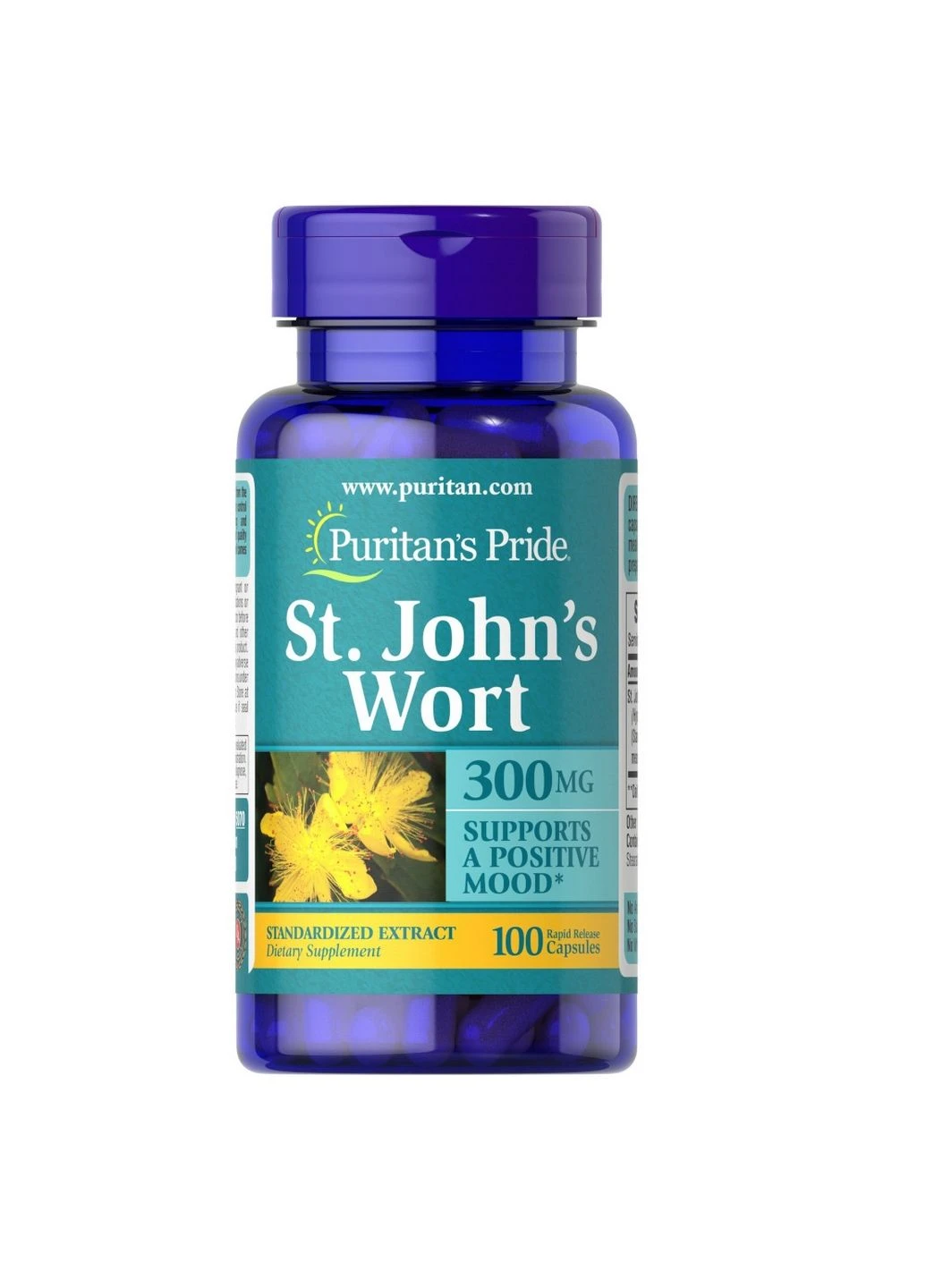 Натуральна добавка St. John's Wort 300 mg, 100 капсул Puritans Pride (295899037)