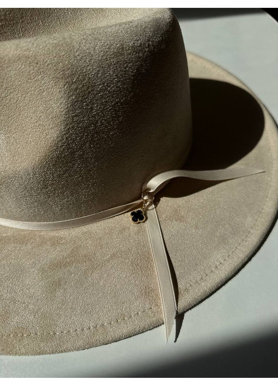 Капелюх Федора унісекс замшевий з полями 8 см та регулюванням розміру MONACO No Brand (362346150)