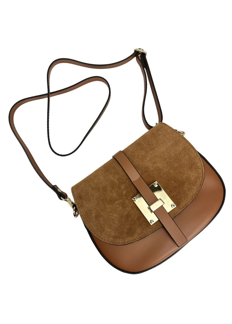 Женская кожаная сумочка кросбоди через плечо с клапаном на застежке Italy RoyalBag F-IT-9888 (304609630)