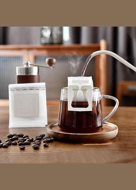 Дріп пакети Фільтр для кави з нетканного матеріалу ICof дріп пакет для заварювання кави 100 шт (R051096-2) No Brand (330779112)