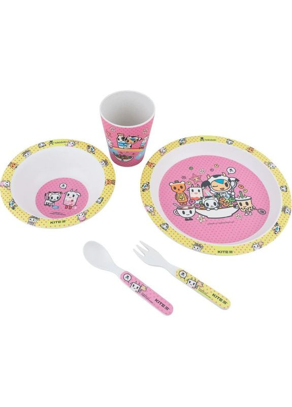 Набор посуды tokidoki 5 предметов розовый () Kite TK22-313 (340646529)