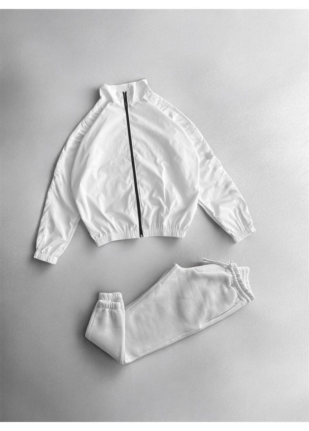 Чоловічий спортивний костюм осінній білий No Brand (364864057)