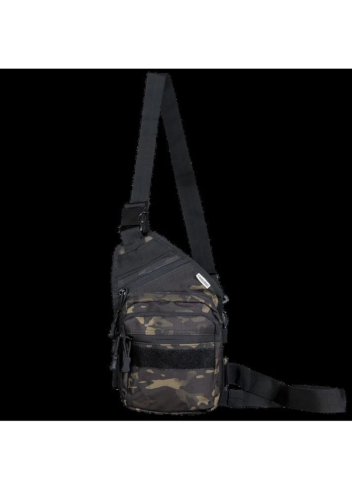 Сумка Gunner Sling Multicam Black (6662) из влагостойкой ткани Oxford 900D, скрытое отделение для оружия, регулируемые ремни Camotec (394953345)