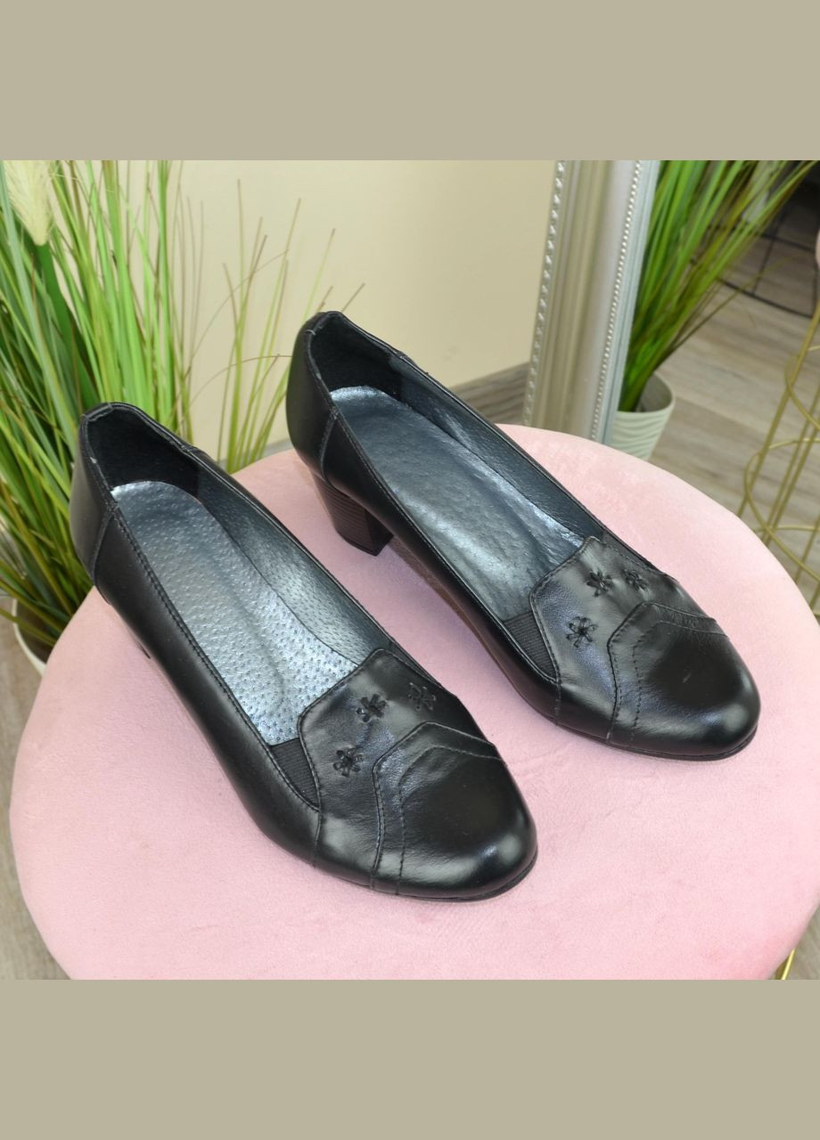 Vasha para Туфлі жіночі шкіряні на підборах. 36 розмір чорний з, україна — демісезон (303931548)