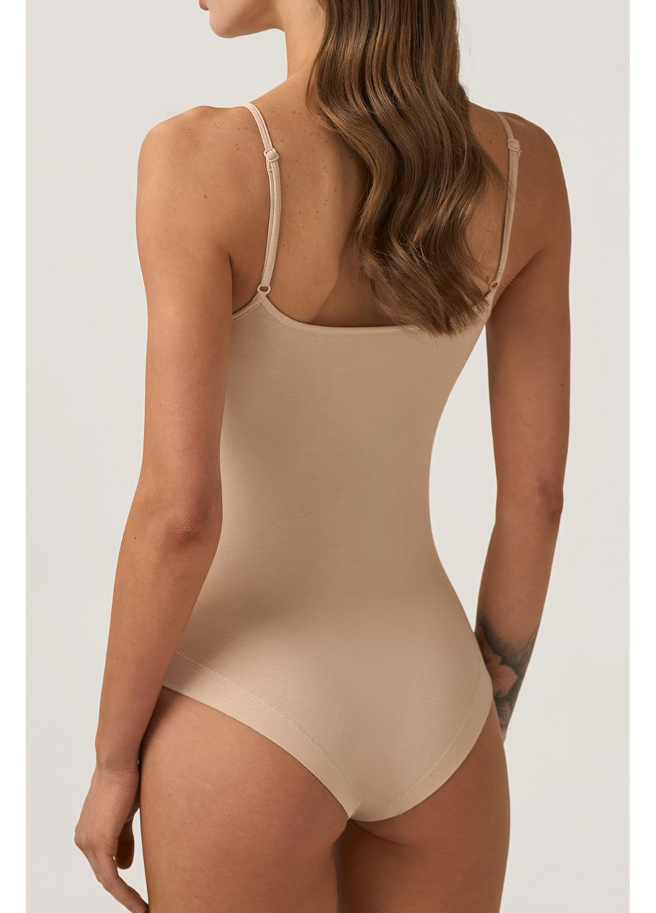 Боді-майка жіноча на бретельках LBBK 601/01/03 бавовняна бежева S Ellen (370656547)