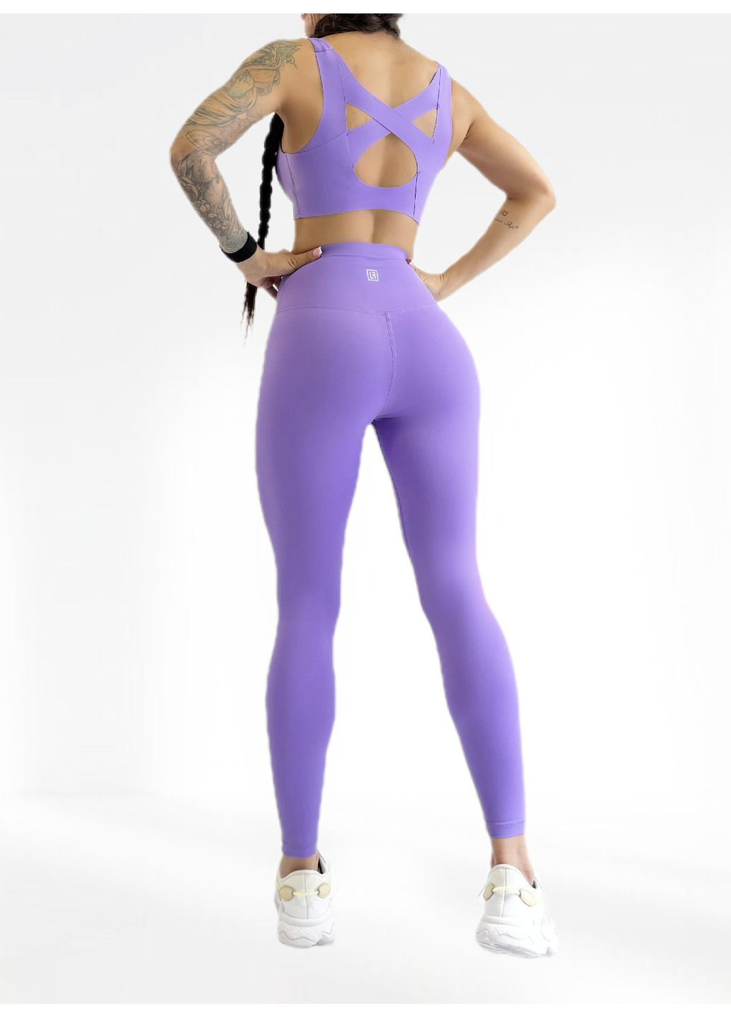 Костюм для фітнесу жіночий лосини та топ LILAFIT (353834755)