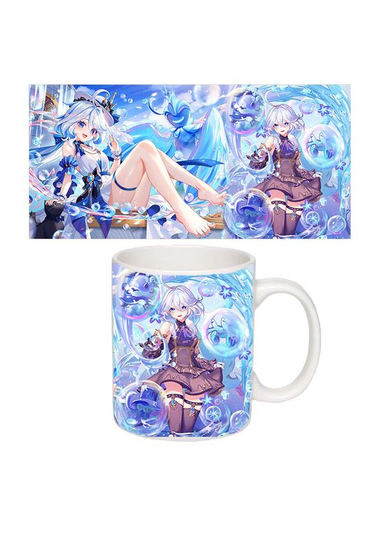 Чашка біла Фуріна Геншин імпакт (z1407) No Brand (327003613)