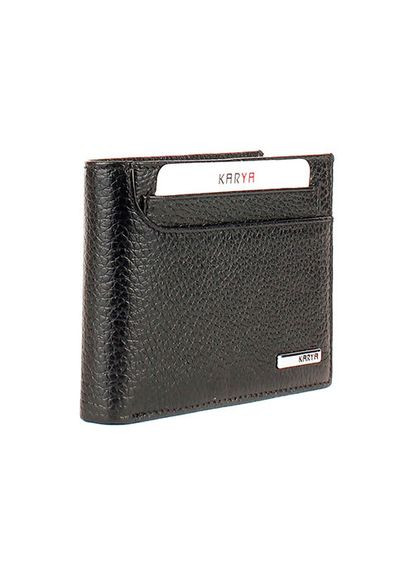 Мужской портмоне из натуральной кожи черного цвета 0973-45 Karya (336378020)