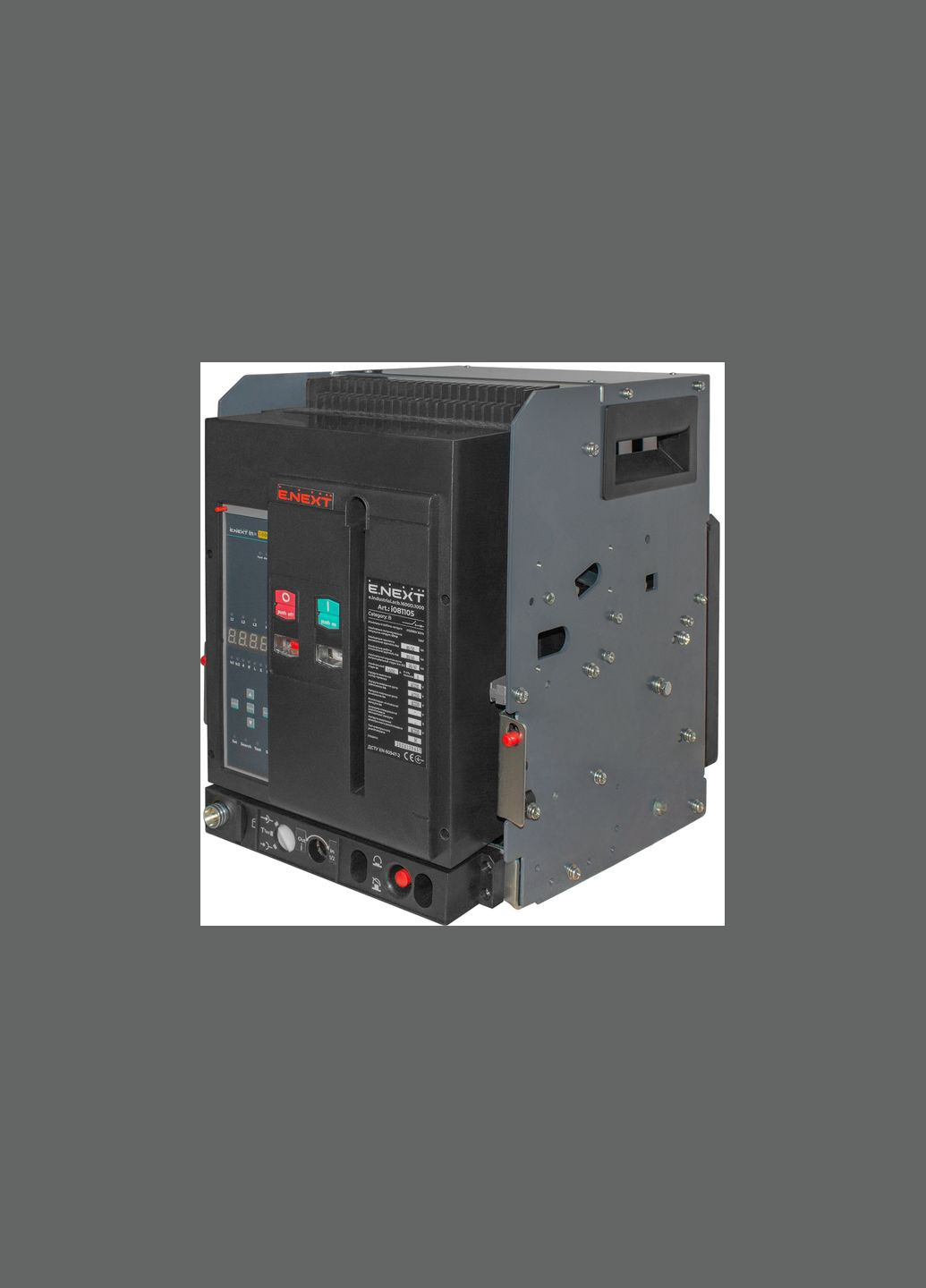 Повітряний автоматичний вимикач 3Р 2000А 80кА висувний, мотор-привід [i081108] e.industrial.acb.2000D.2000 E.NEXT (337151541)