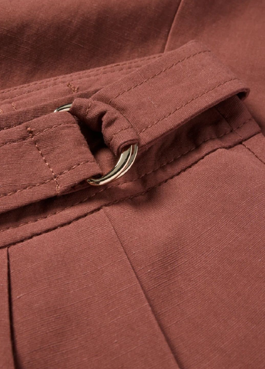 Коричневая однотонная юбка C&A