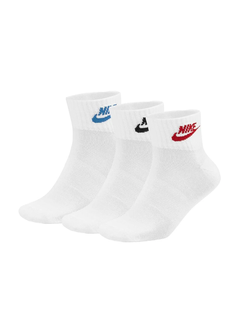 Белые носки u nk nsw everyday essential an 3pr, мультиколор уни Nike (399460234)
