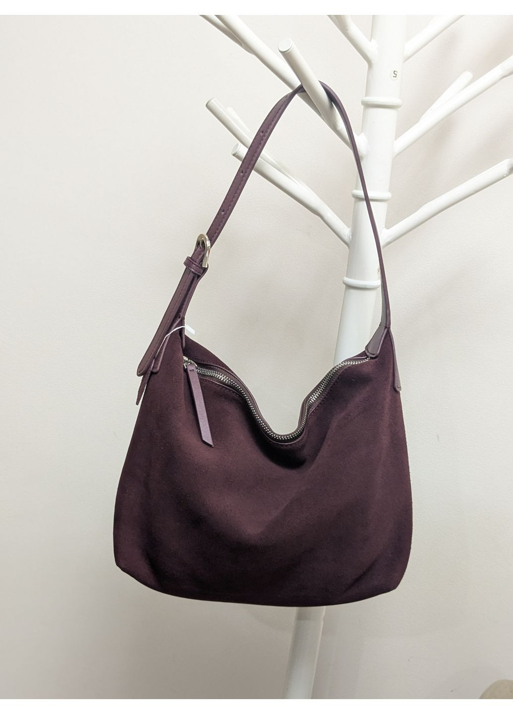 Сумка на плече із натуральної замші Vishnya (369446417)