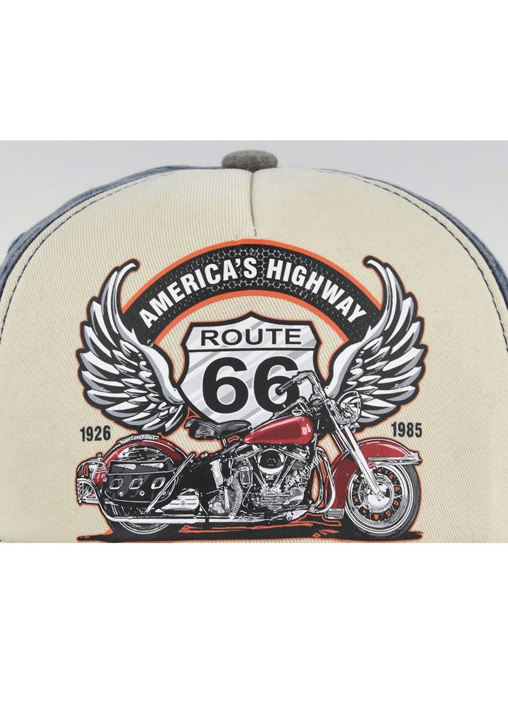 бейсболка Шоссе 66 мотоцикл America с изогнутым Зеленый No Brand кепка (289370325)